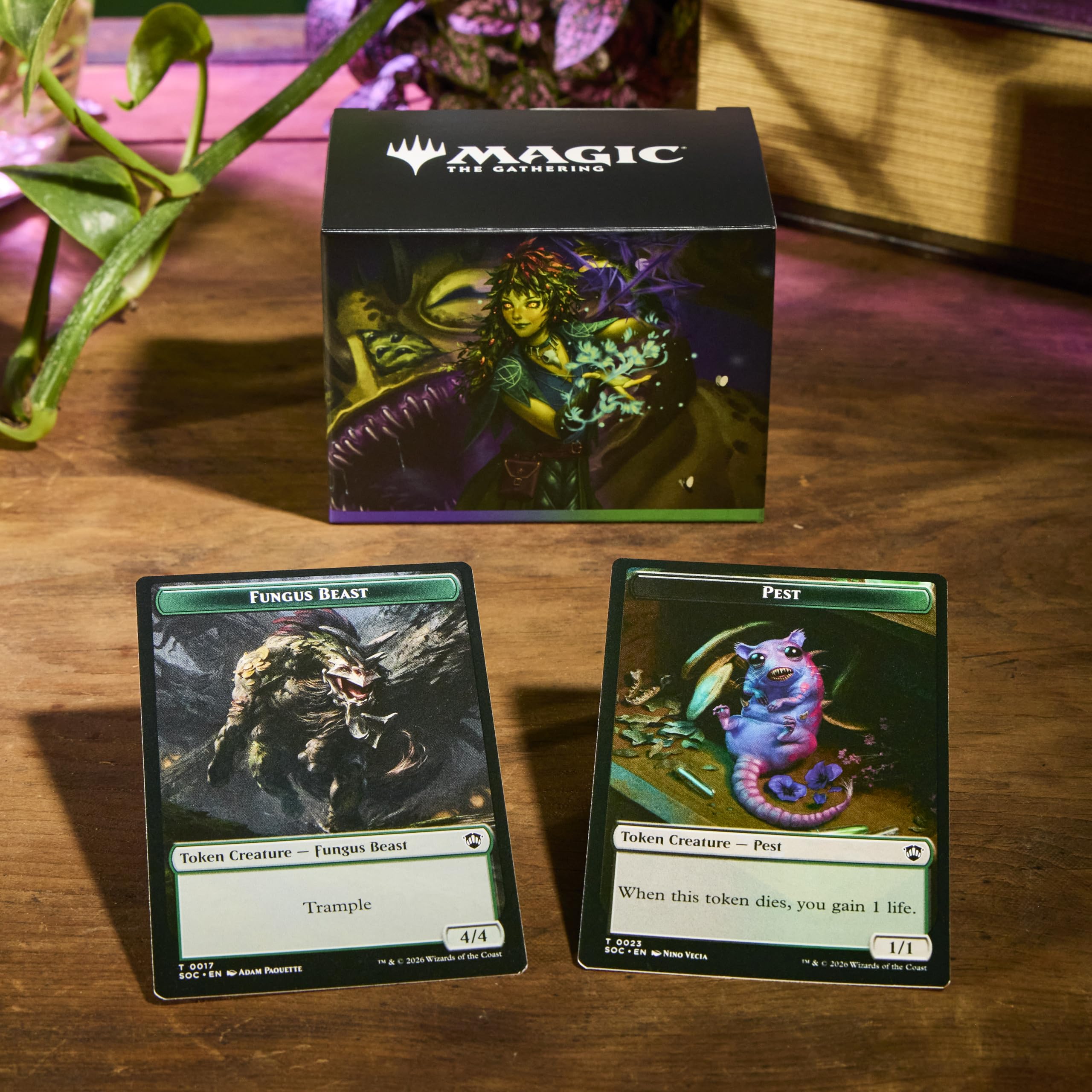 Magic: The Gathering Secrets of Strixhaven Commander Deck - Witherbloom Pestilence (100-Card Deck, Deck Box + Accessories)