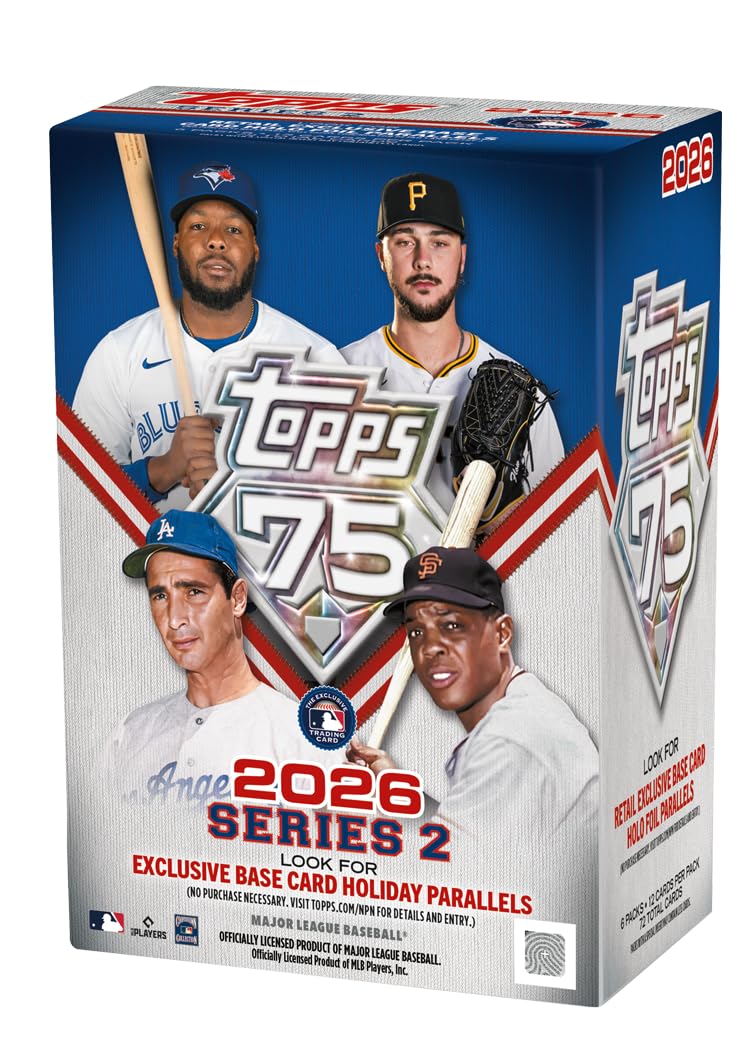 2026 Topps Series 2 Baseball Blaster Trading Card Box (3 Holiday Base Card Variations Per Box)