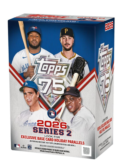 2026 Topps Series 2 Baseball Blaster Trading Card Box (3 Holiday Base Card Variations Per Box)