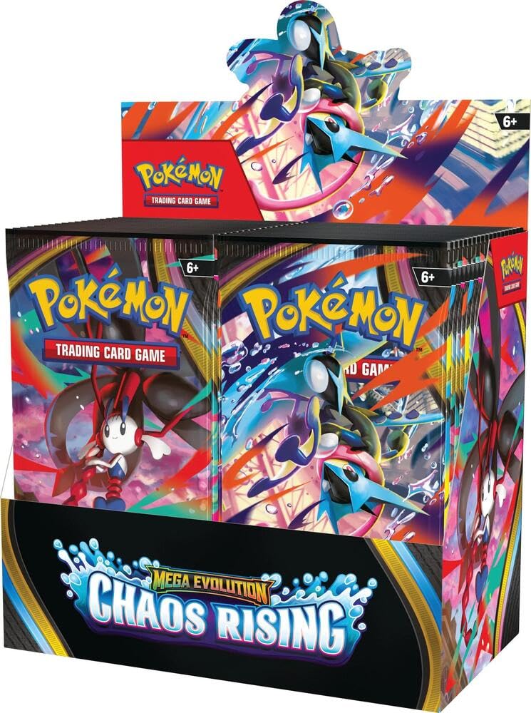 Pokémon TCG: Mega Evolution—Chaos Rising Booster Display