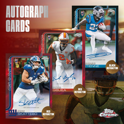 2025 Topps Chrome Football - Factory Sealed - Value Box