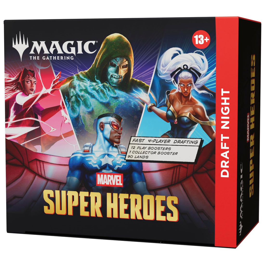 Magic: The Gathering | Marvel Super Heroes - Draft Night (1 Collector Booster, 12 Play Boosters, 90 Lands)