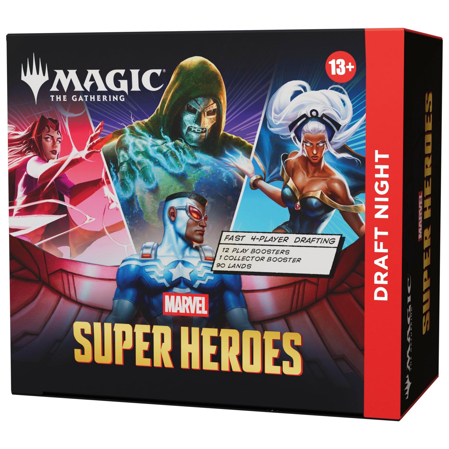 Magic: The Gathering | Marvel Super Heroes - Draft Night (1 Collector Booster, 12 Play Boosters, 90 Lands)