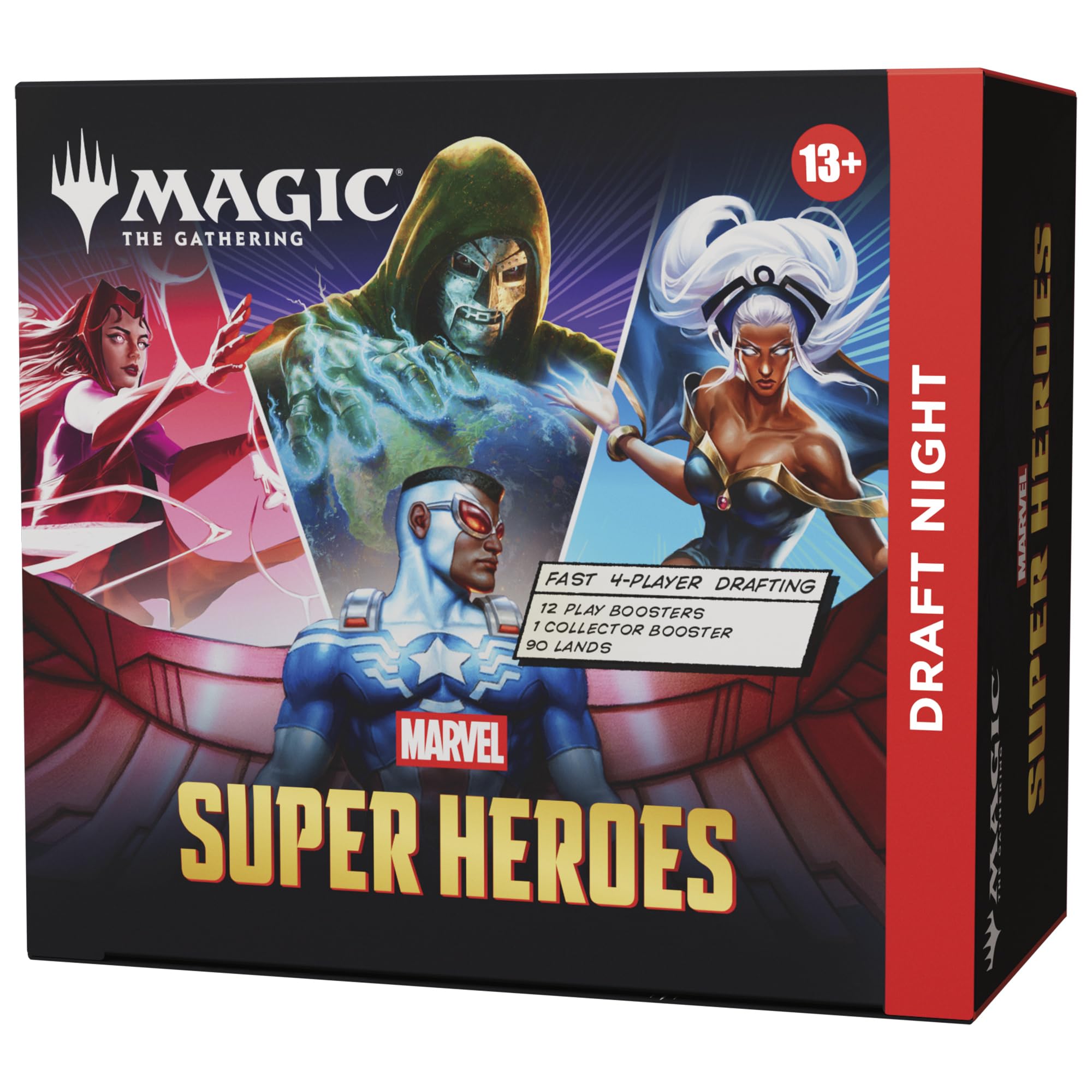 Magic: The Gathering | Marvel Super Heroes - Draft Night (1 Collector Booster, 12 Play Boosters, 90 Lands)