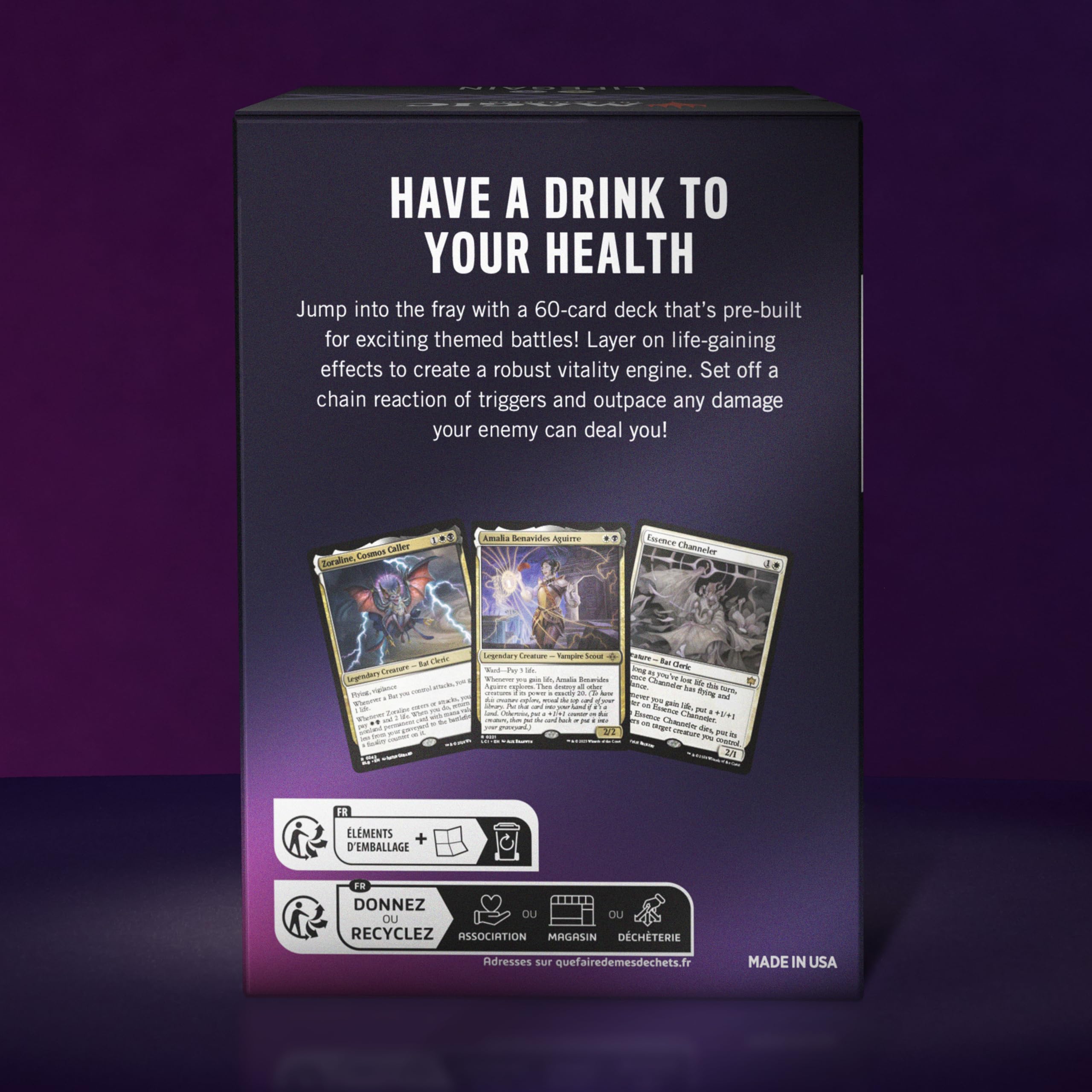 Magic: The Gathering 60-Card Theme Deck - Lifegain (1 Ready-to-Play Deck, 1 Deck Box, 5 Tokens)