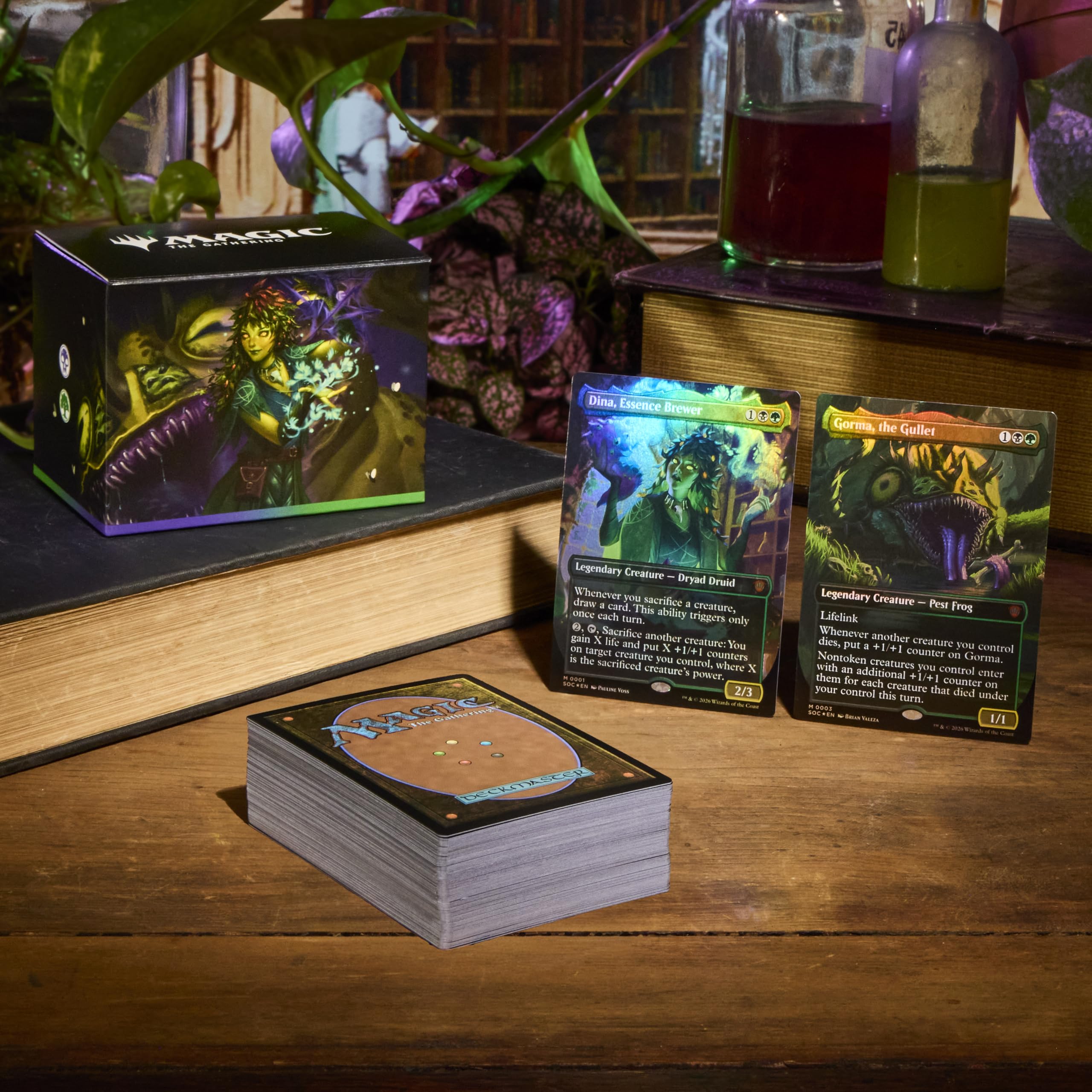 Magic: The Gathering Secrets of Strixhaven Commander Deck - Witherbloom Pestilence (100-Card Deck, Deck Box + Accessories)